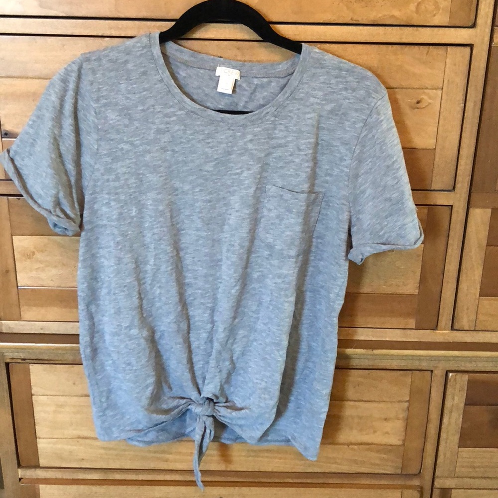 Grey tie top